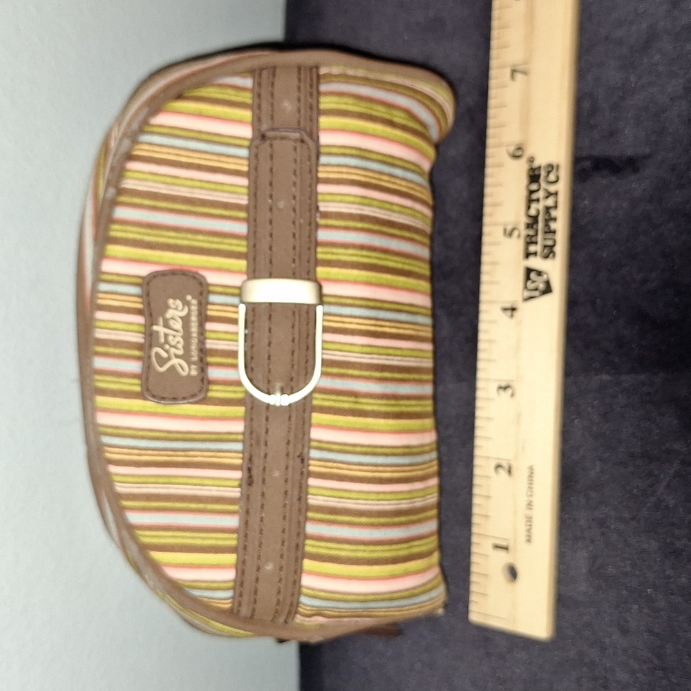 π 4 piece Longaberger bags set. Hobo, cell cosmetics, tote. Striped. - Picture 7 of 17